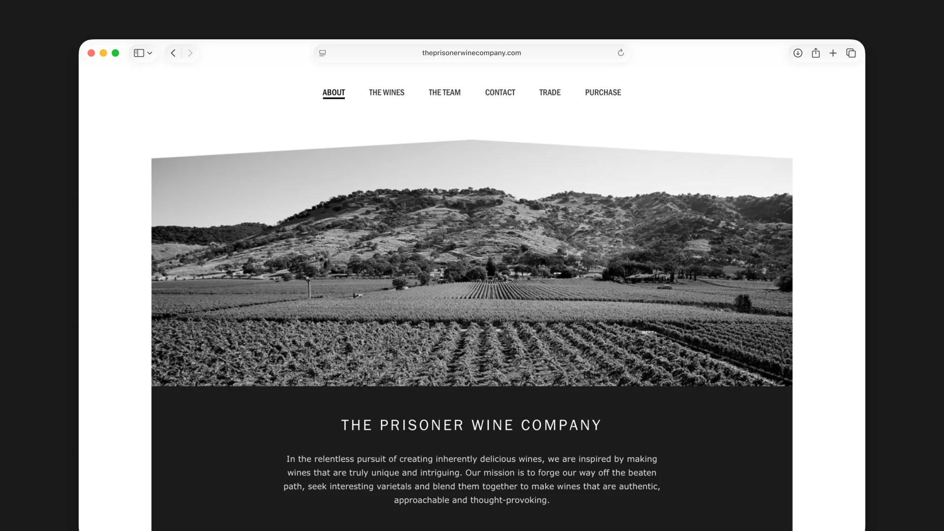 Alta — The Prisoner Wine Company — about