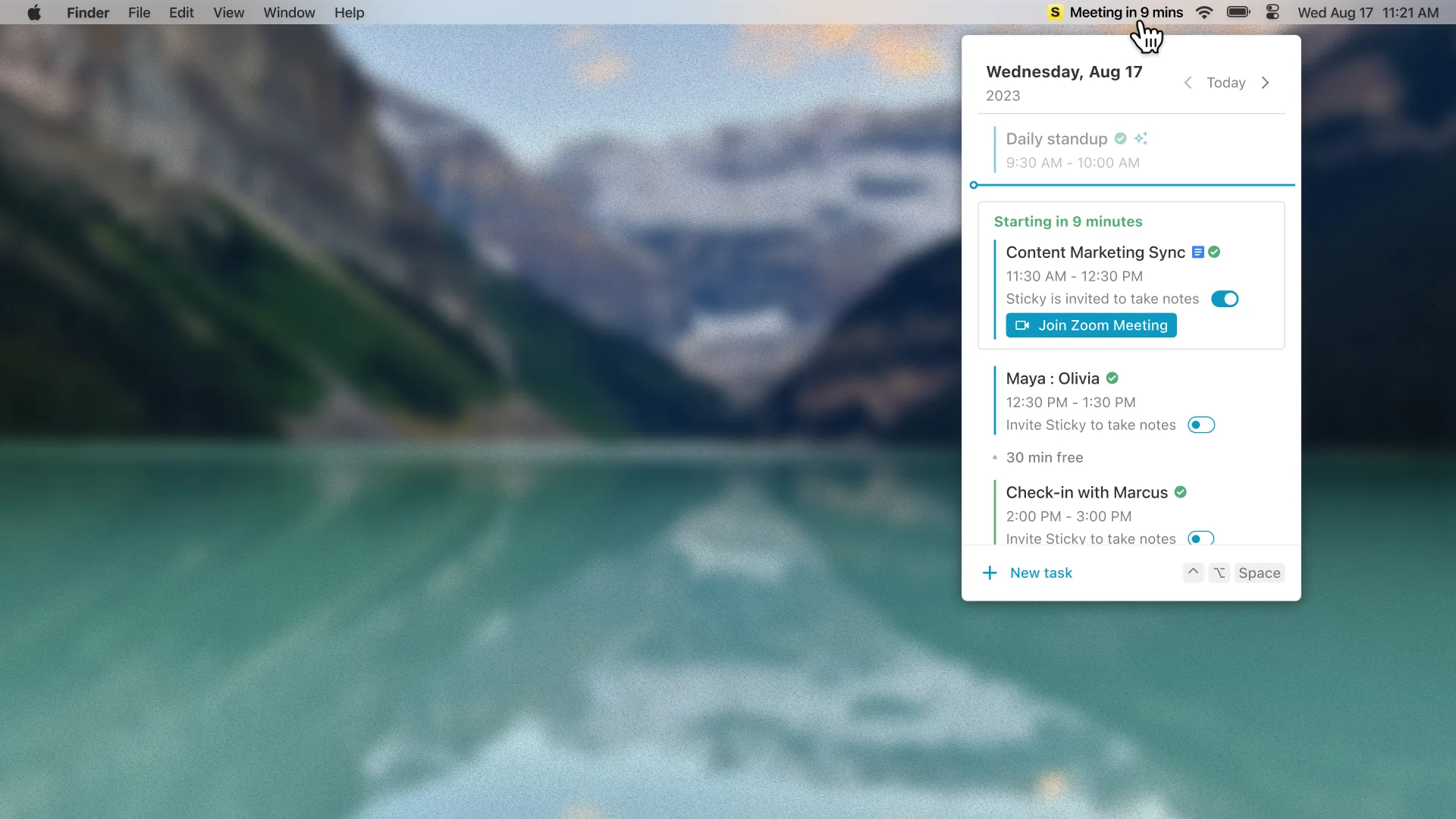 Sticky.app — Menu bar app